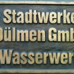 Schild am Wasserwerk